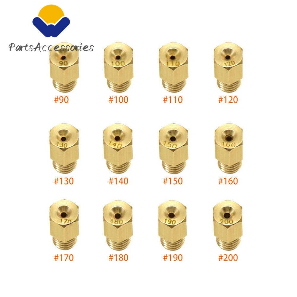 12x Carburetor Main Jets for Mikuni VM TM TMX (Fits 150-200)