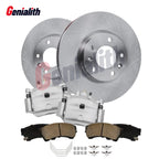 Front Disc Rotors + Calipers + Brake Pads for Ford Fusion Lincoln MKZ (2006–2012)