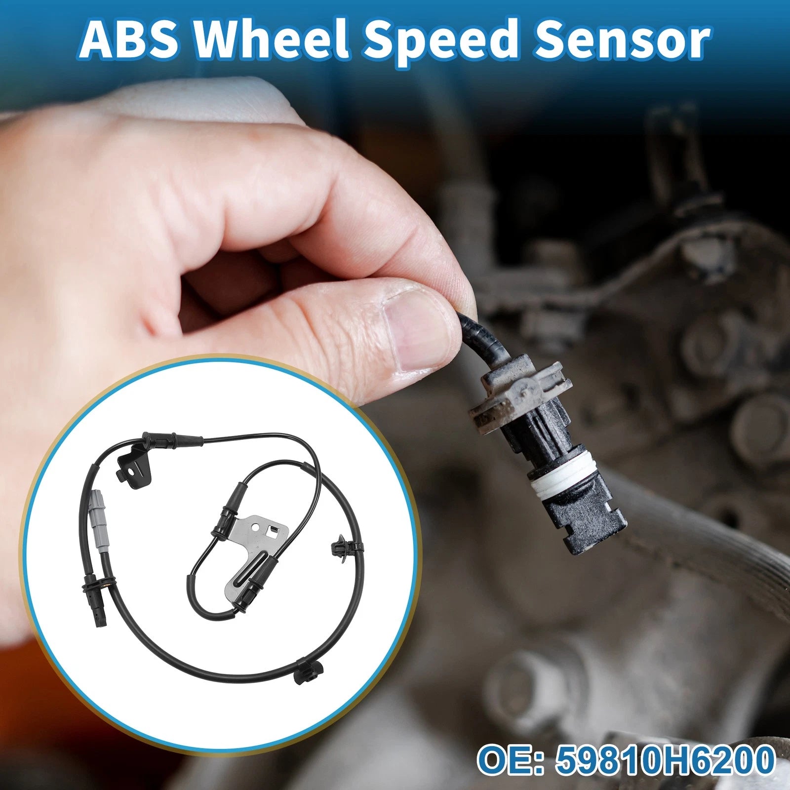 ABS Wheel Speed Sensor No. 59810H6200 for Hyundai Verna (2016–2020)