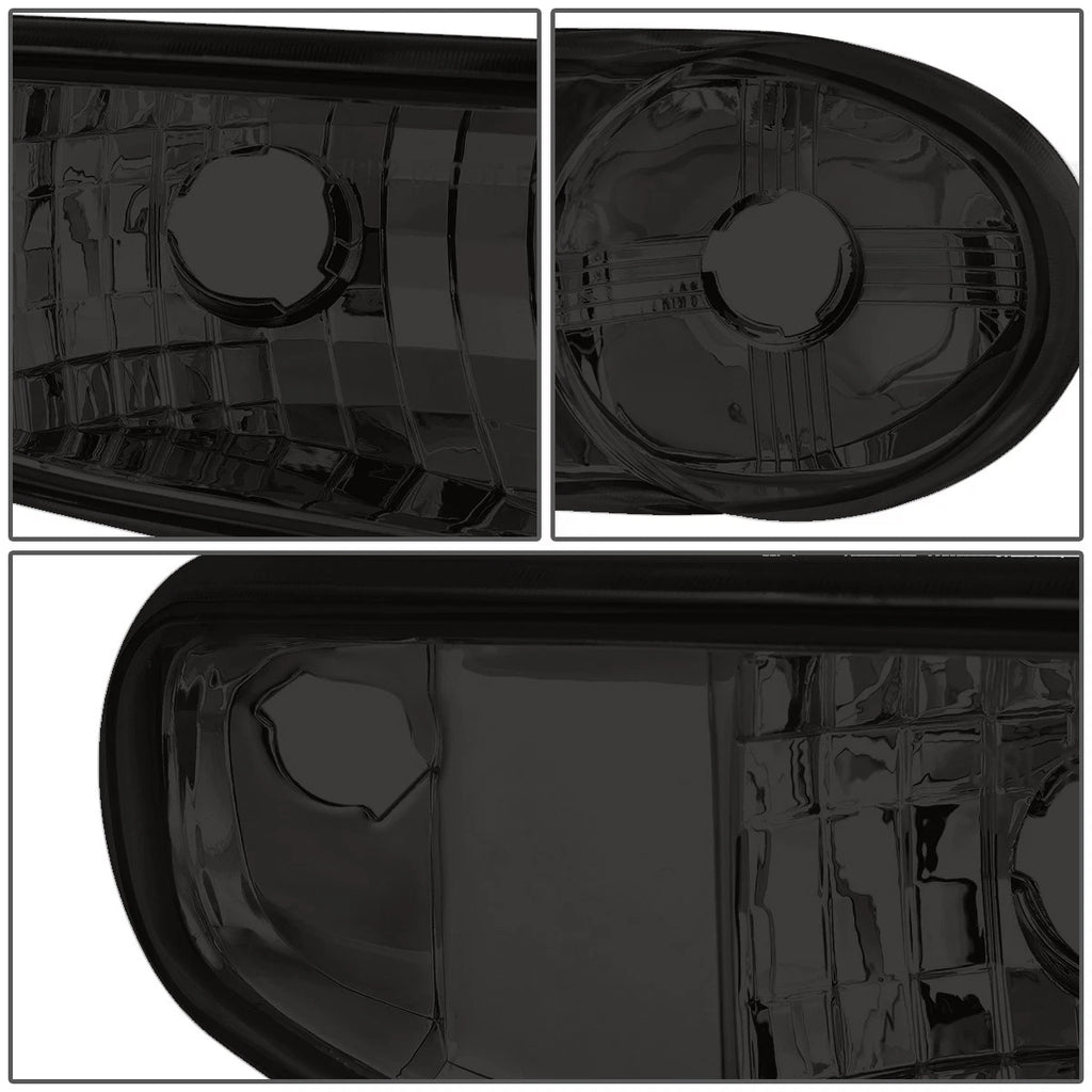 Smoked Amber Side Headlight Bumper Lamps for GMC Sierra/Yukon (2001–2007)