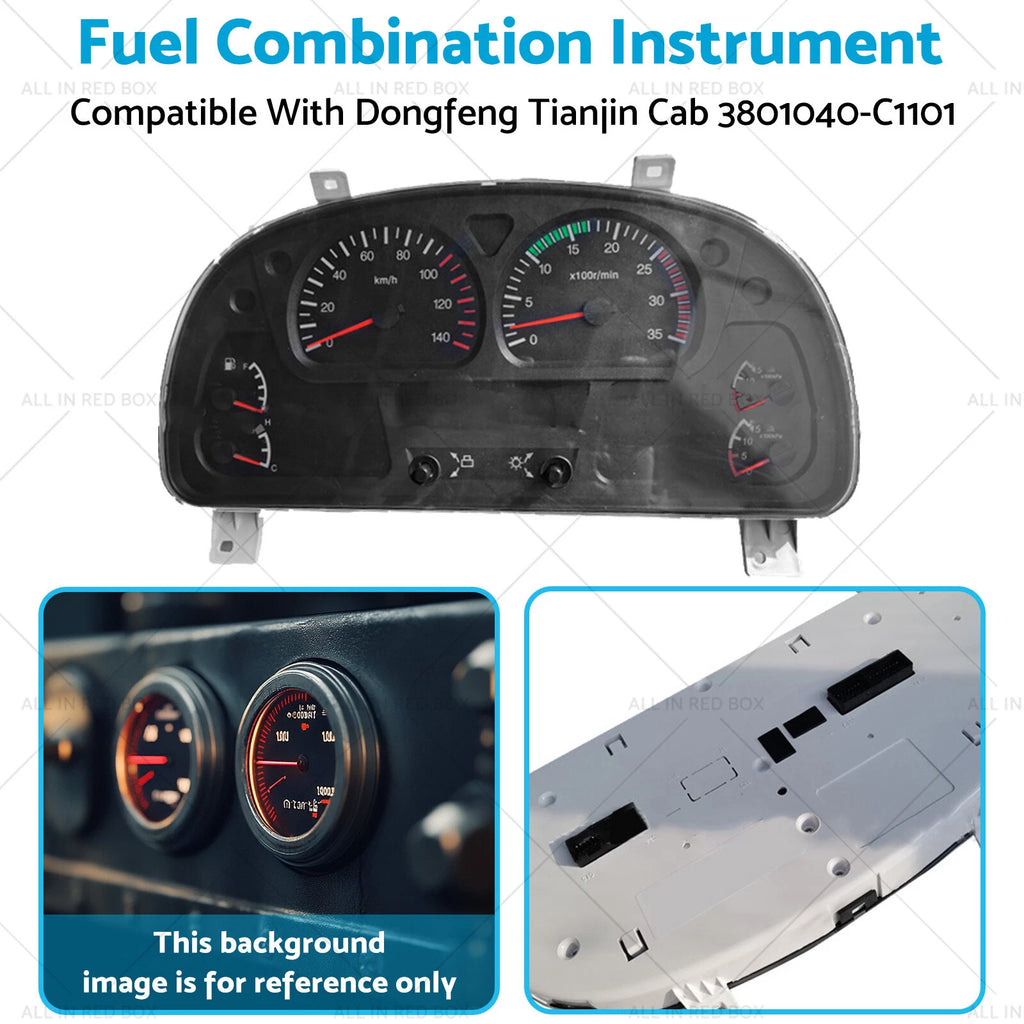 Fuel Combination Instrument for Tianjin Cab 24V (1:756/8, 3801040-C1101)