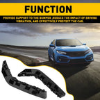 Set of 2 Bumper Support Brackets for Honda Civic (2016-2021)