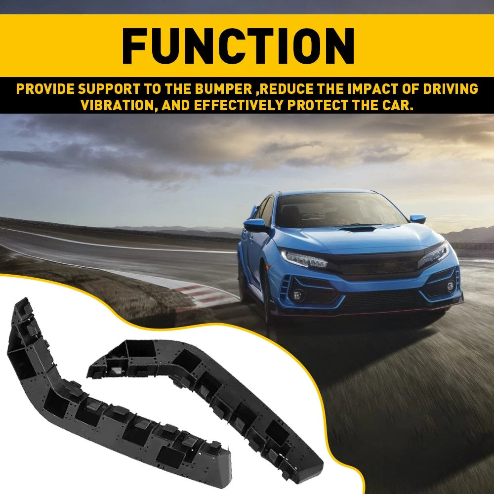 Set of 2 Bumper Support Brackets for Honda Civic (2016-2021)