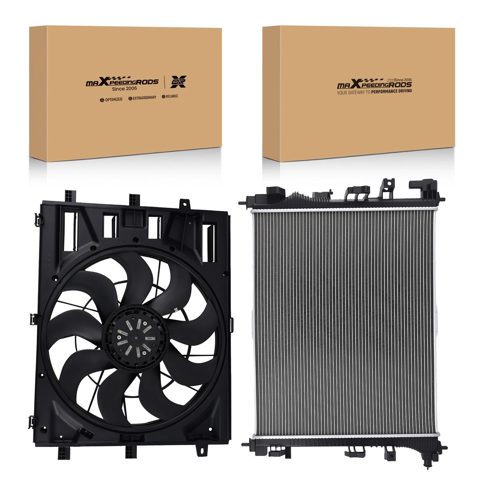 Radiator and Cooling Fan Kit for GMC Terrain, Chevy Equinox (2018-2019)