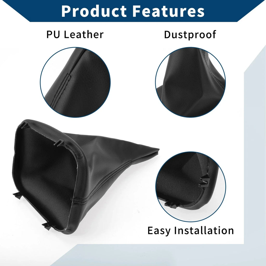 1 x Gear Shift Stick Gaiter Black Leather for BMW E39 (1995 - 2004)