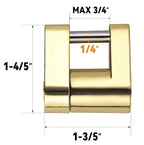 Zinc Trailer Lock for RV Truck Boat Tow Coupler Security (1/4 Inch Diameter)
