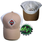 International Trucks Tan Hat with White Mesh Back Cap