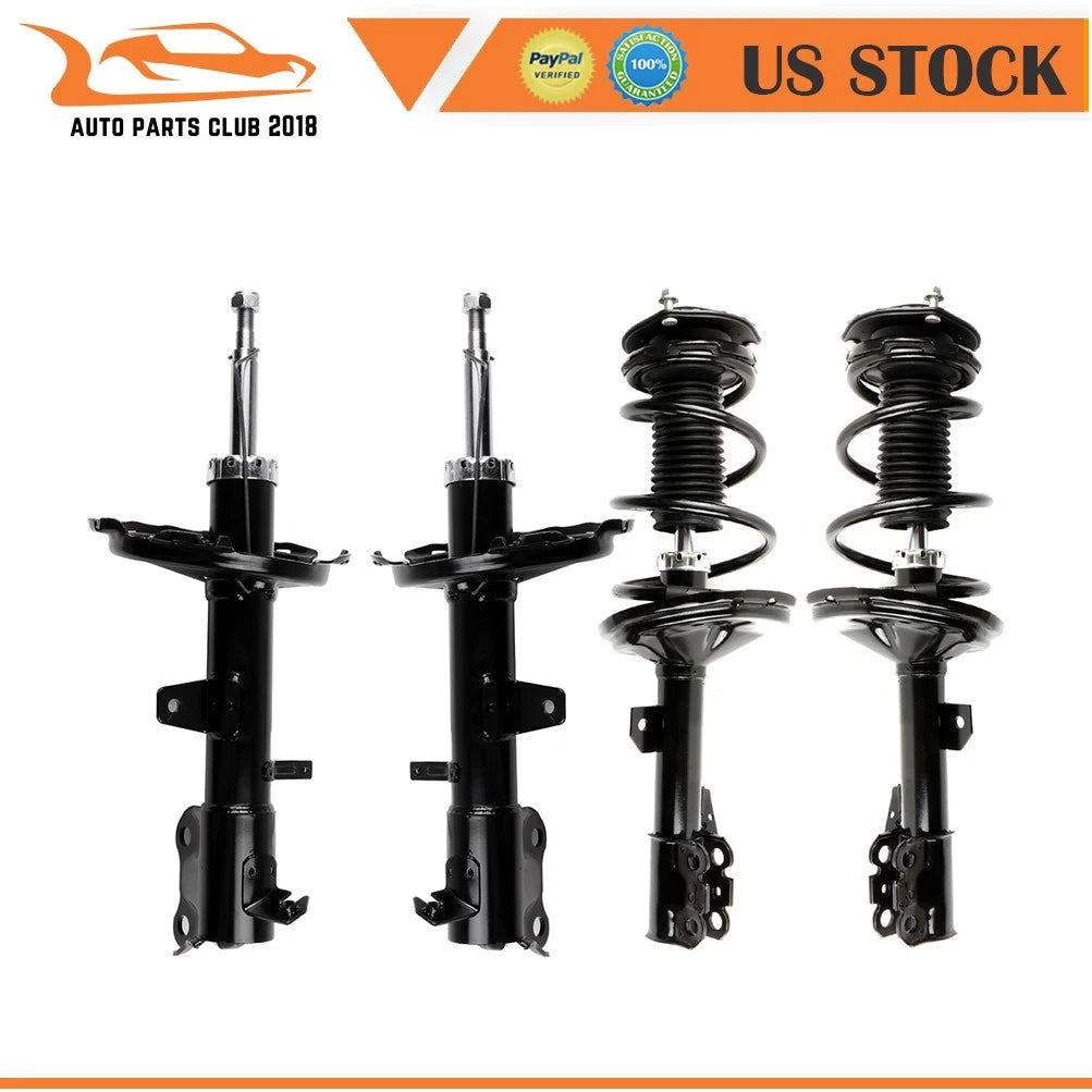 Front Complete Struts & Coil Springs, Rear Shocks for Toyota Highlander (2004–2007)