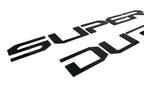 Hood Inserts Gloss Black Lettered for 2023-2025 Ford Super Duty