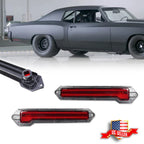 2X Red Lens Rear Bumper Side Marker Lights for Chevrolet Monte Carlo (1970–1972)