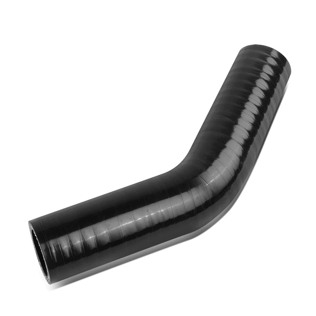 Silicone Hose Coupler Join 45 Elbow for Turbo Intercooler Intake (Black/Red)