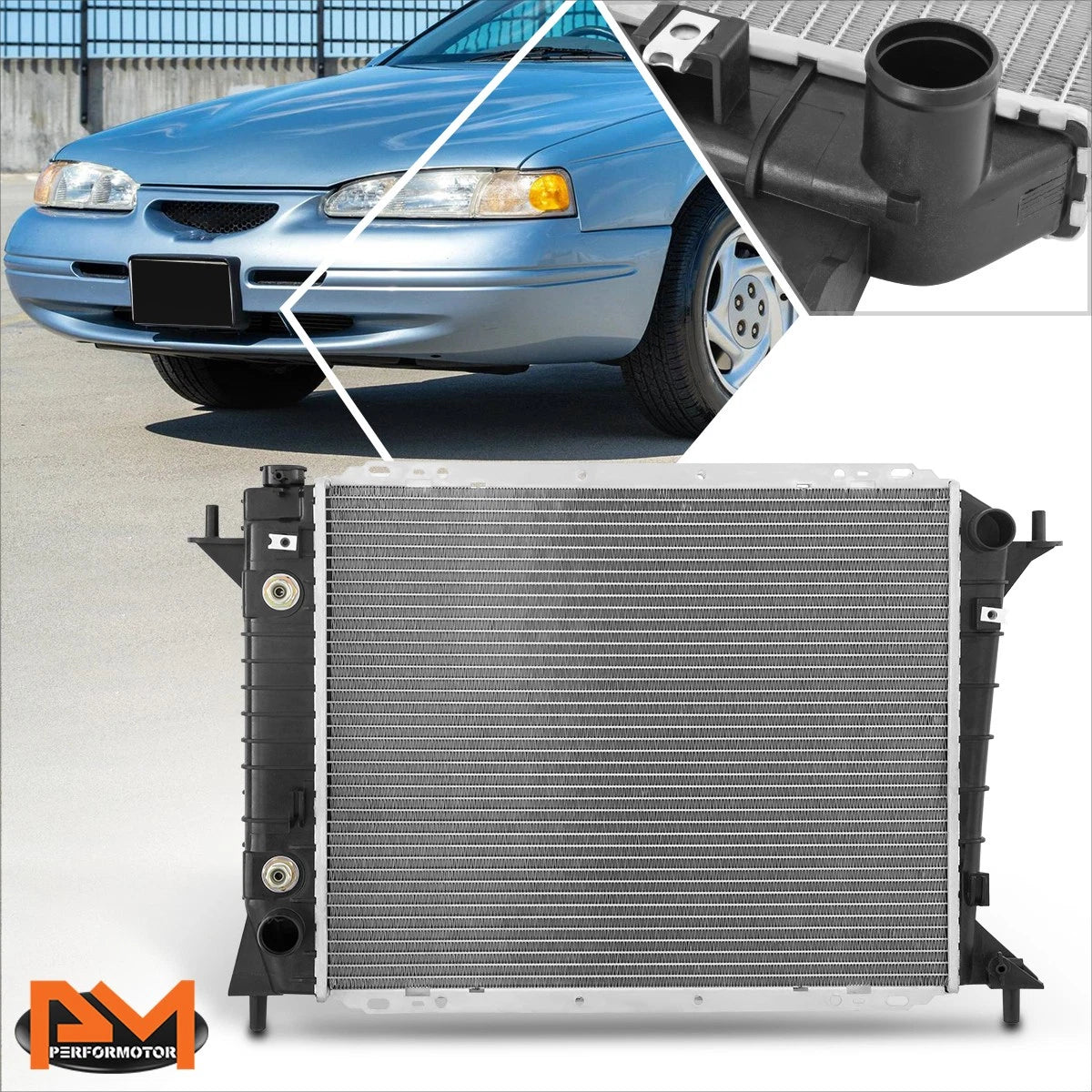 Aluminum Core Radiator DPI-1550 for Ford Thunderbird/Mercury Cougar (1994–1997)
