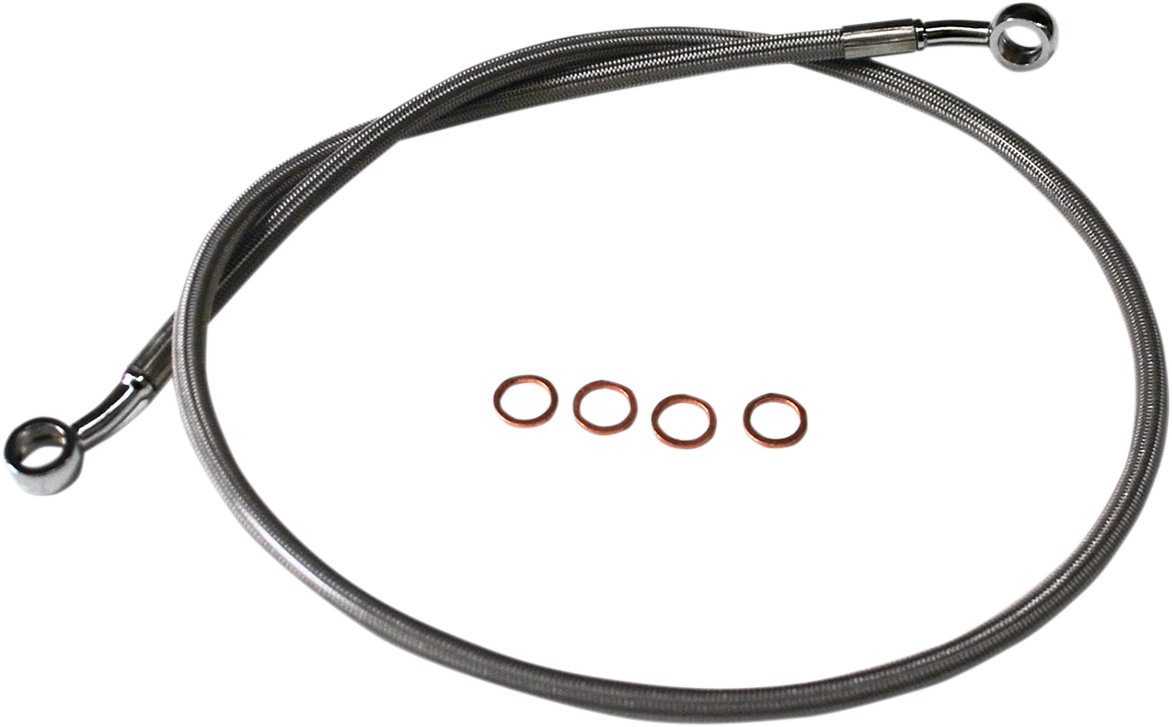 LA Choppers Scout Complete Stainless Braided Handlebar Cable/Brake Line Kit for Harley Davidson (2014–2023)