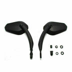 Black Classic Long Stem Motorcycle Mirrors for Cruiser Dyna (T9)