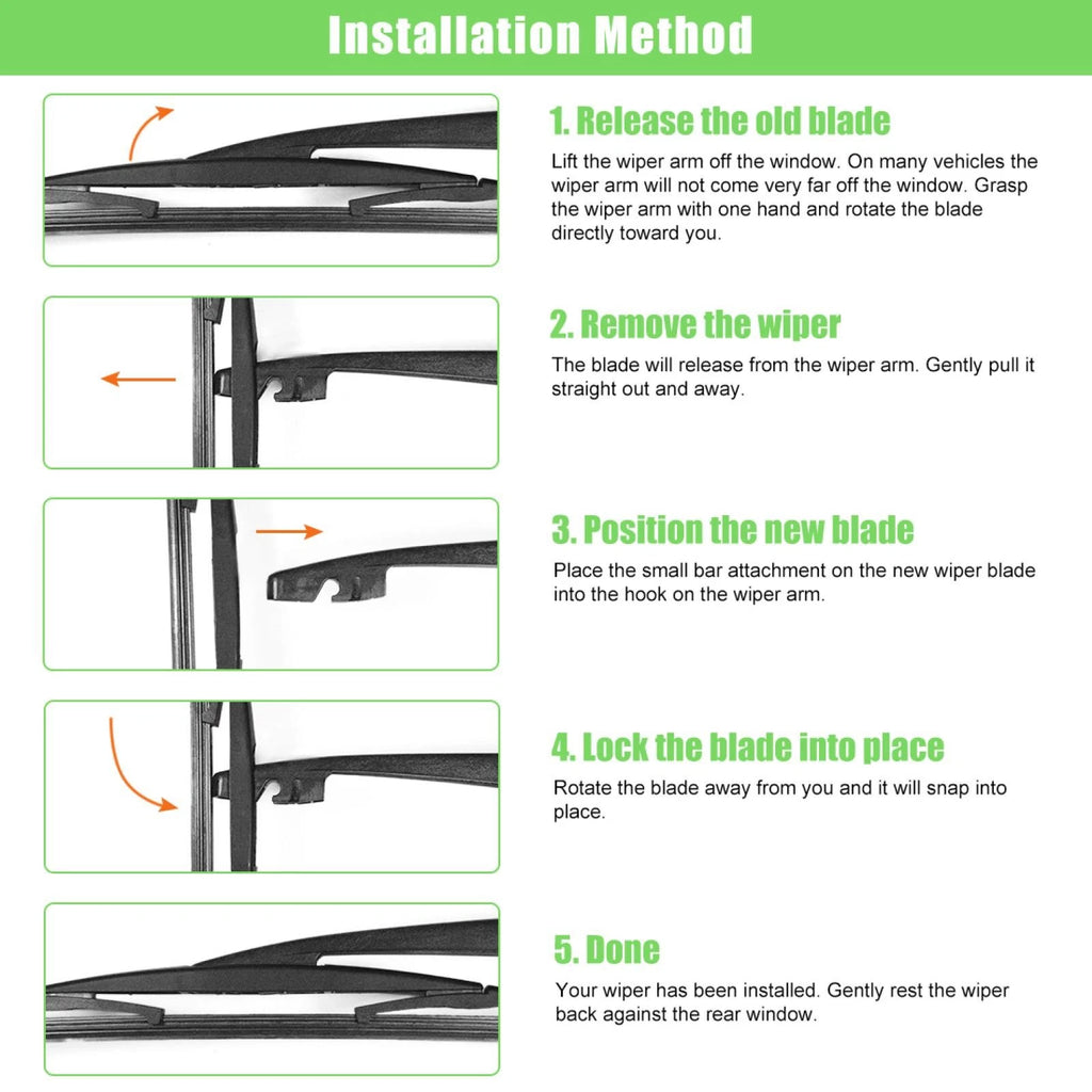 14" Rear Window Wiper Blade for Honda CRV (2007–2011) 350mm