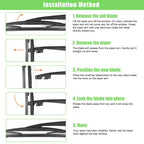 14" Rear Window Wiper Blade for Honda CRV (2007–2011) 350mm