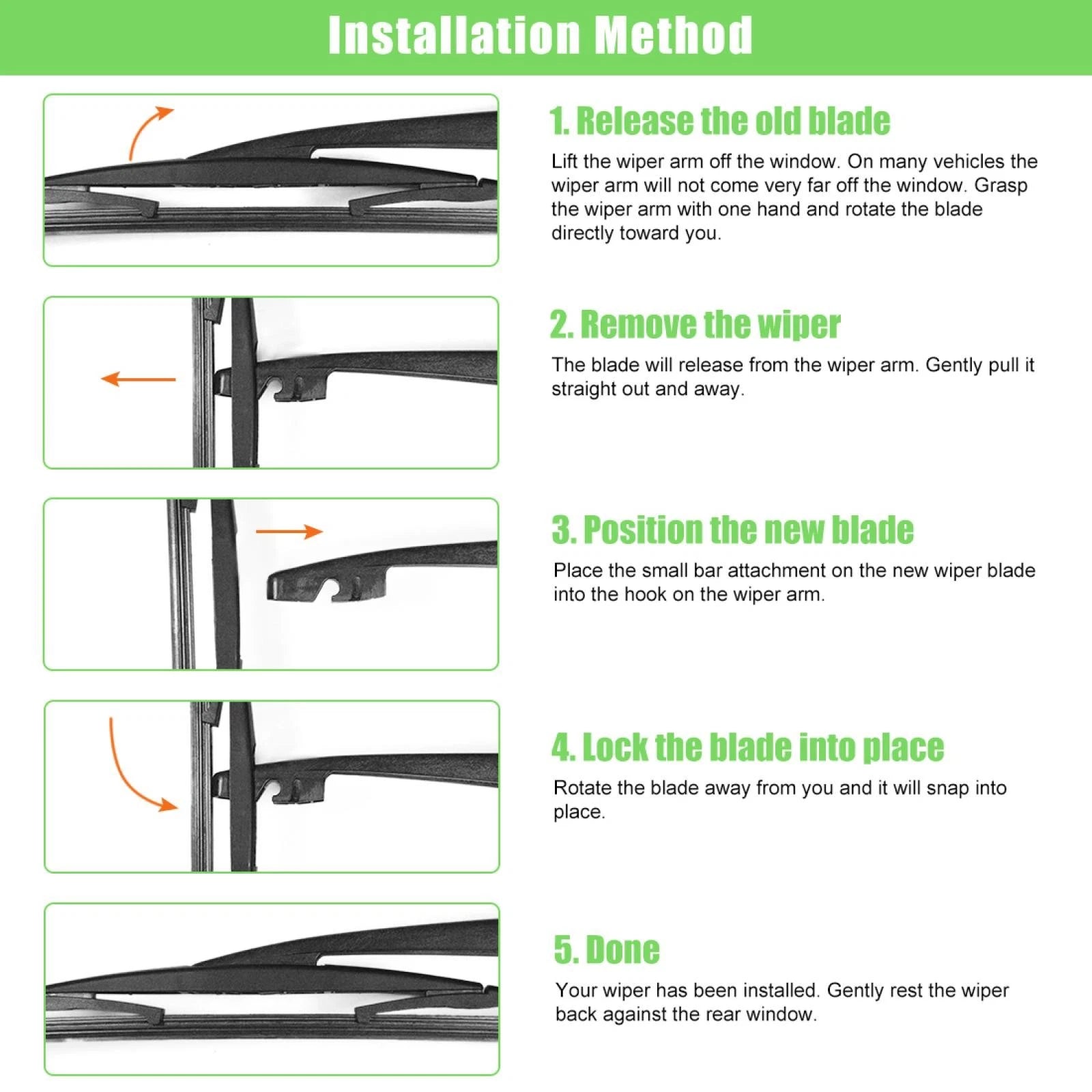 14" Rear Window Wiper Blade for Honda CRV (2007–2011) 350mm