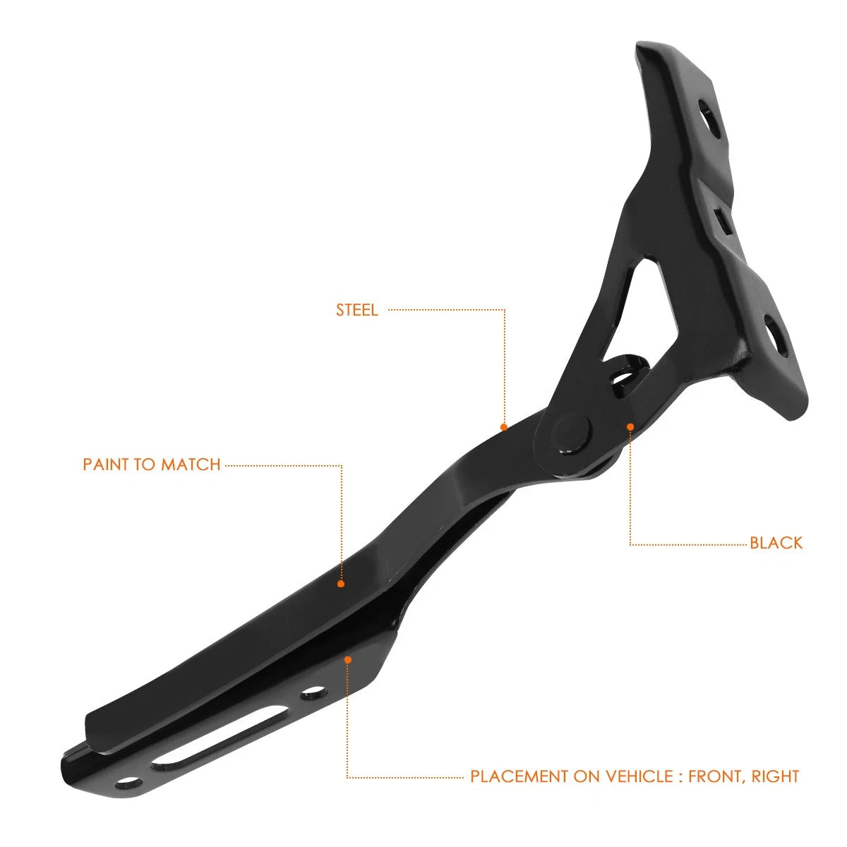 RH Steel Engine Hood Hinge for Honda Odyssey (2011–2013)