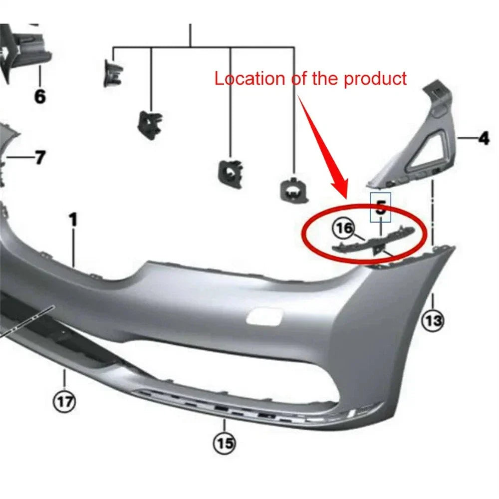 Left Bottom Bumper Grille Guide Bracket for BMW G11 G12 740i 750i (2016-2020)