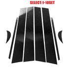 Carbon Fiber Style Window Pillar Post Cover Trim for Toyota Camry (2018–2024)