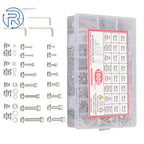 Set of 16 Metric Screw and Bolt Kits for M2 M3 M4 M5