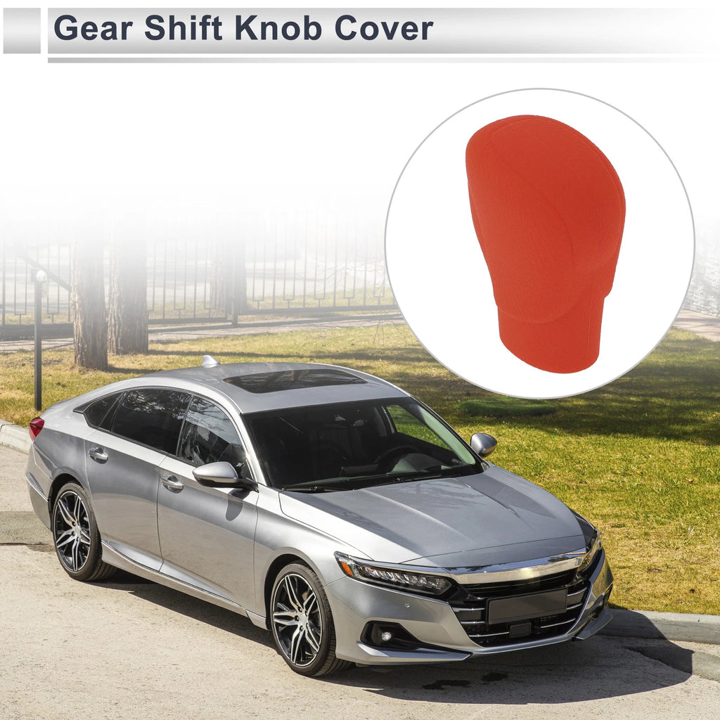 1 Pc Gear Shift Knob Cover Red Silicone for Honda Accord (2018–2022)