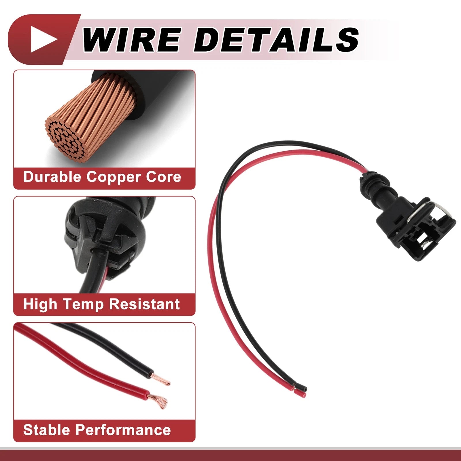 Set of 1 Side Marker Light Socket Wiring for Ford F-250 F-350 (2003–2010)