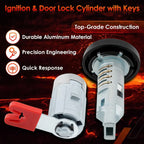 Ignition Switch & Door Lock Cylinder Set with Keys for Chevy GMC Cadillac (2007-2014)