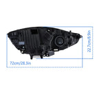 Set of 2 Headlights for Ford Edge (2019–2024) Driver + Passenger Side