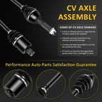 Set of 2 CV Joint Axles for Polaris RZR XP 900 (2011–2013)