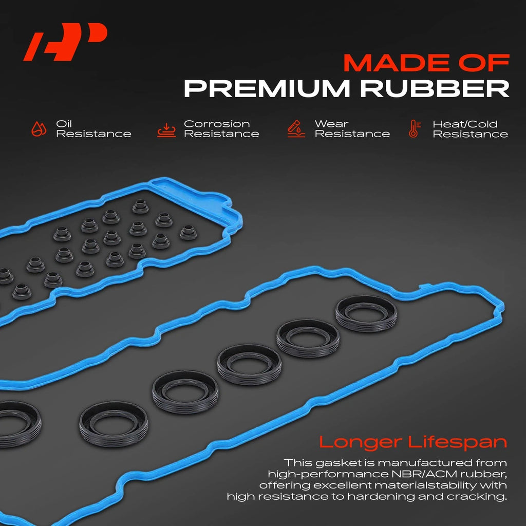 Engine Valve Cover Gasket Set for Chevrolet Equinox Traverse GMC (2005–2021)