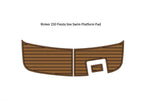 Swim Platform Step Pad for Rinker 250 Fiesta Vee - EVA Foam Teak Deck