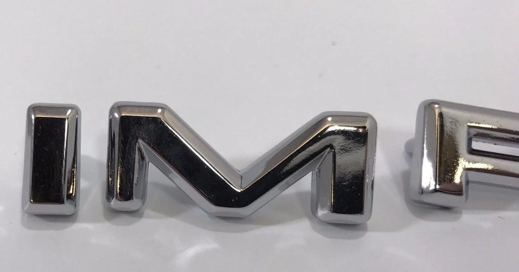 Quarter Panel Emblems Chrome Letters for Chevrolet Impala 1964–1964