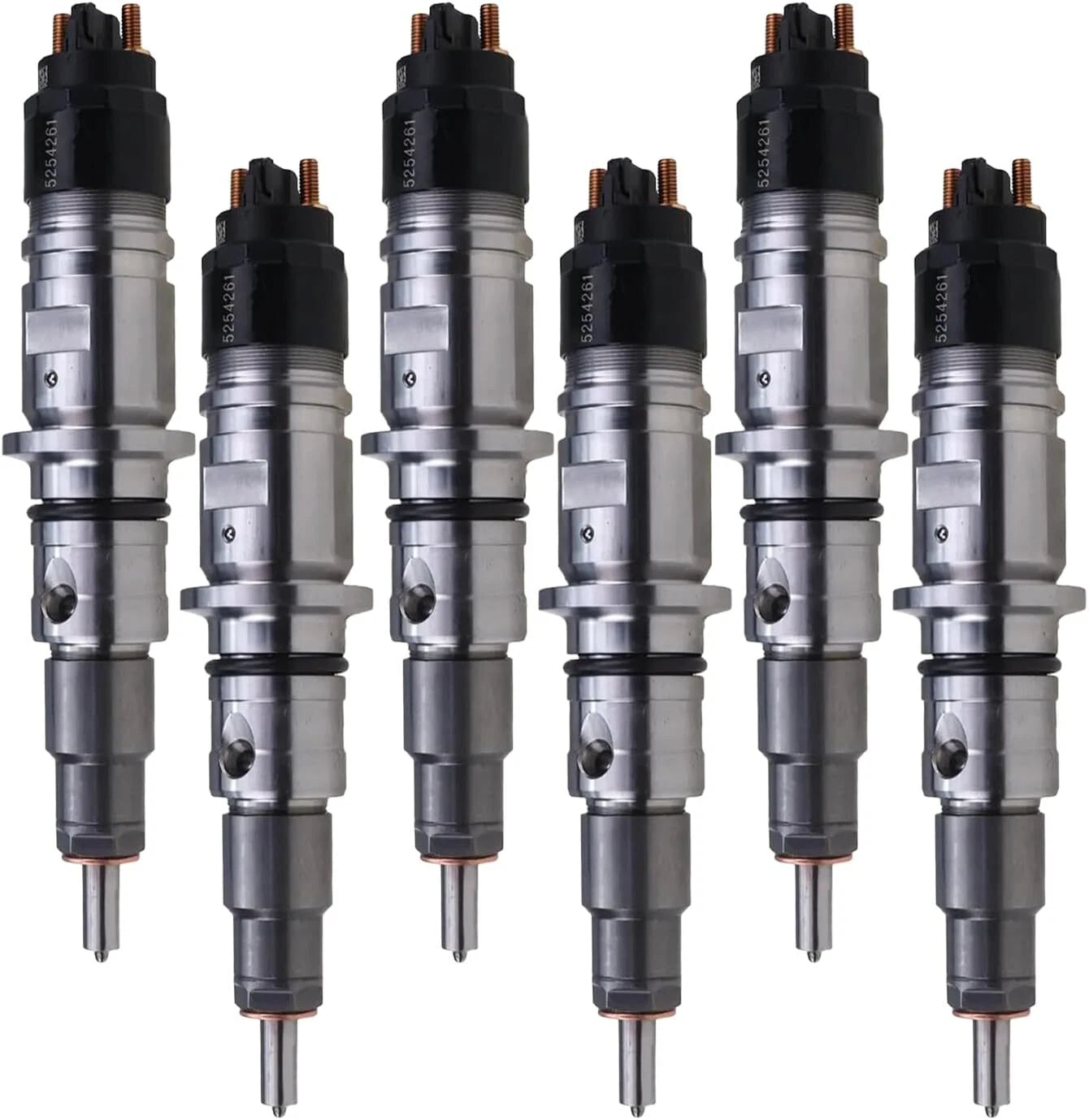 6X Fuel Injector 0445120177 5254261 for Cummins 6.7L Engine (2007–2019)