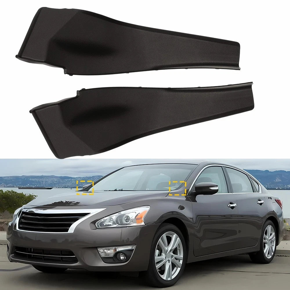 Pair of Windshield Wiper Side Cowl Extension Trim for Nissan Altima (2013–2015)