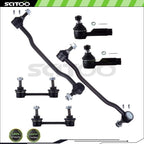 Set of 2 Front Rear Tie Rod End Sway Bar for Nissan Almera Maxima (2002–2008)
