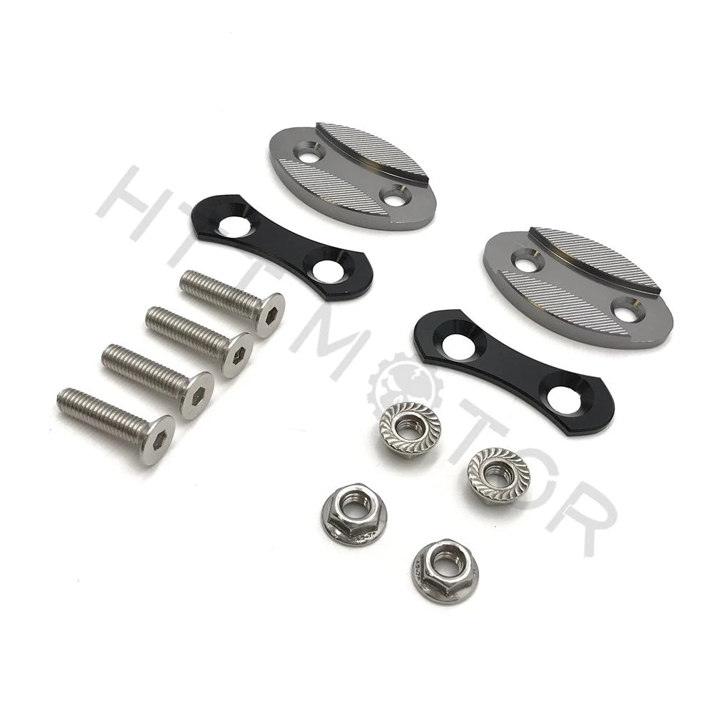 Mirror Block Off Plates for BMW S1000RR (2013–2018) Gray