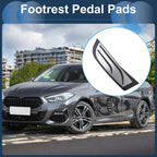 1 Pc Footrest Pedal Cover for BMW 2 Series (2014–2019) Silver Tone