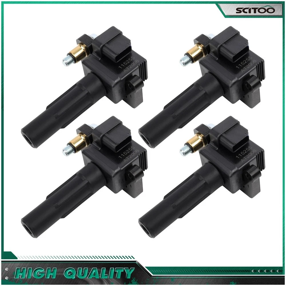 Set of 4 Ignition Coils for Subaru Impreza 2.0L (2003–2005) & Saab 9-2X 2.0L (2005)