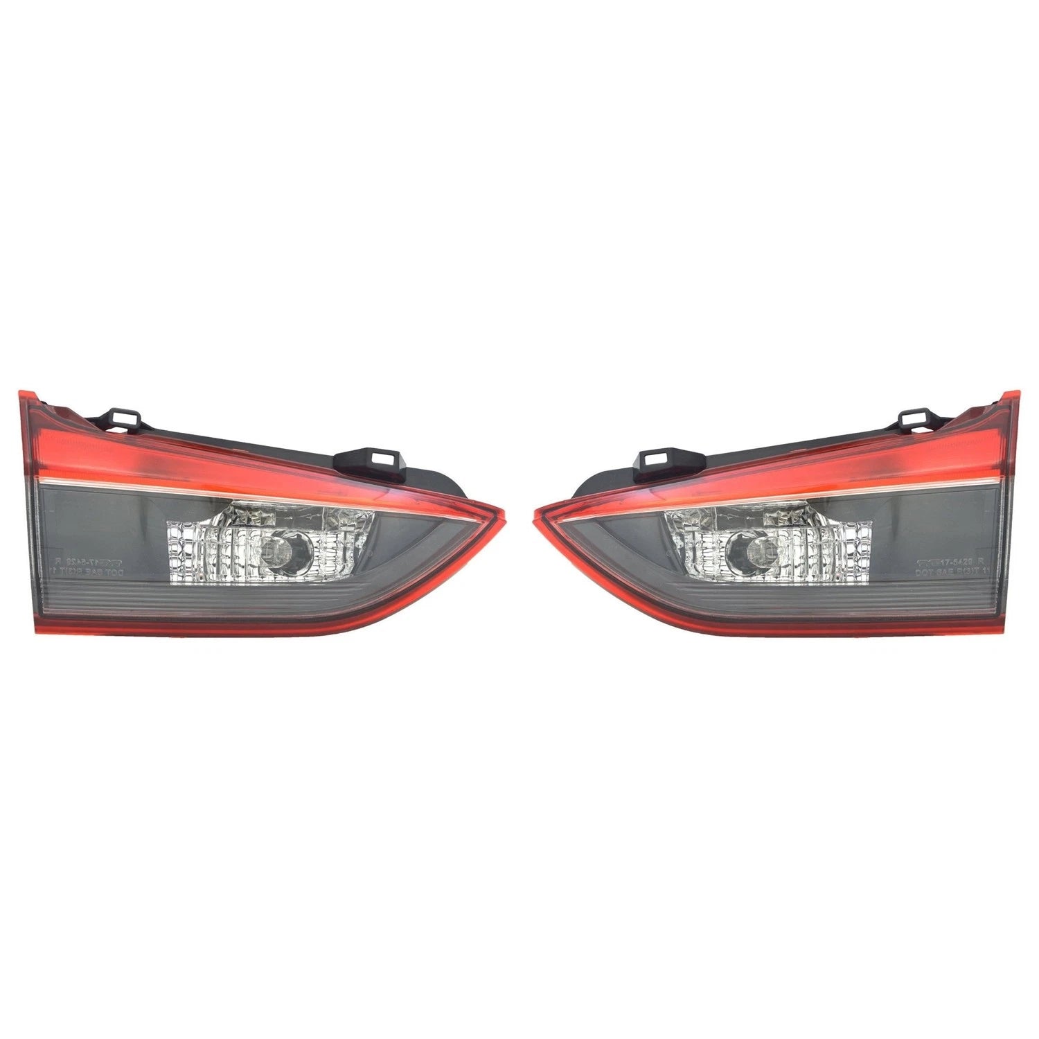 Set of 2 TYC Inner Tail Light Lamp Assembly for Mazda 6 Sedan (2014–2017)