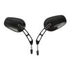 Rear View Mirrors for Harley Softail Slim Dyna FXDF Fat Boy (8mm Thread)