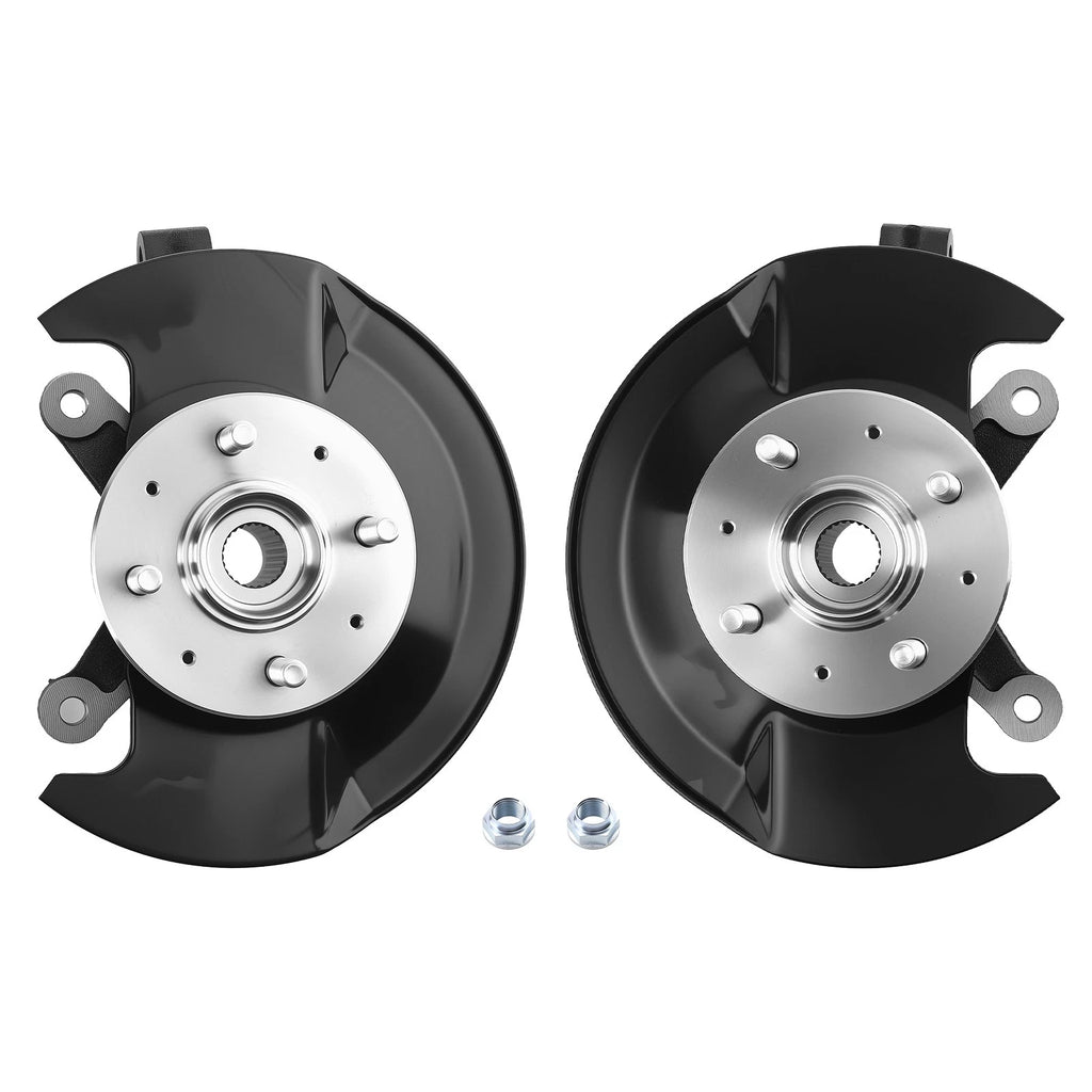 2x Front Steering Knuckles & Wheel Bearing Hubs for Honda Civic (2001–2002)