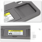Driver Side Sun Visor for Honda Civic (2006–2011) OE Style Grey