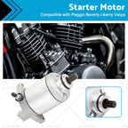 Starter for Piaggio Fly 125 150 200, Vespa LX 125, Liberty 150, X8 X9 200