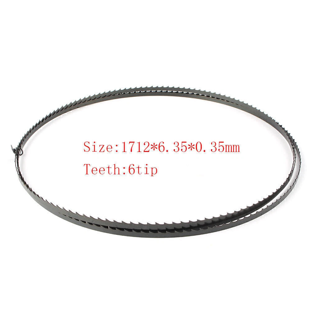 Wood Band Saw Blade 1712mm x 6.35mm x 0.35mm 6TPI for Wood Cutting