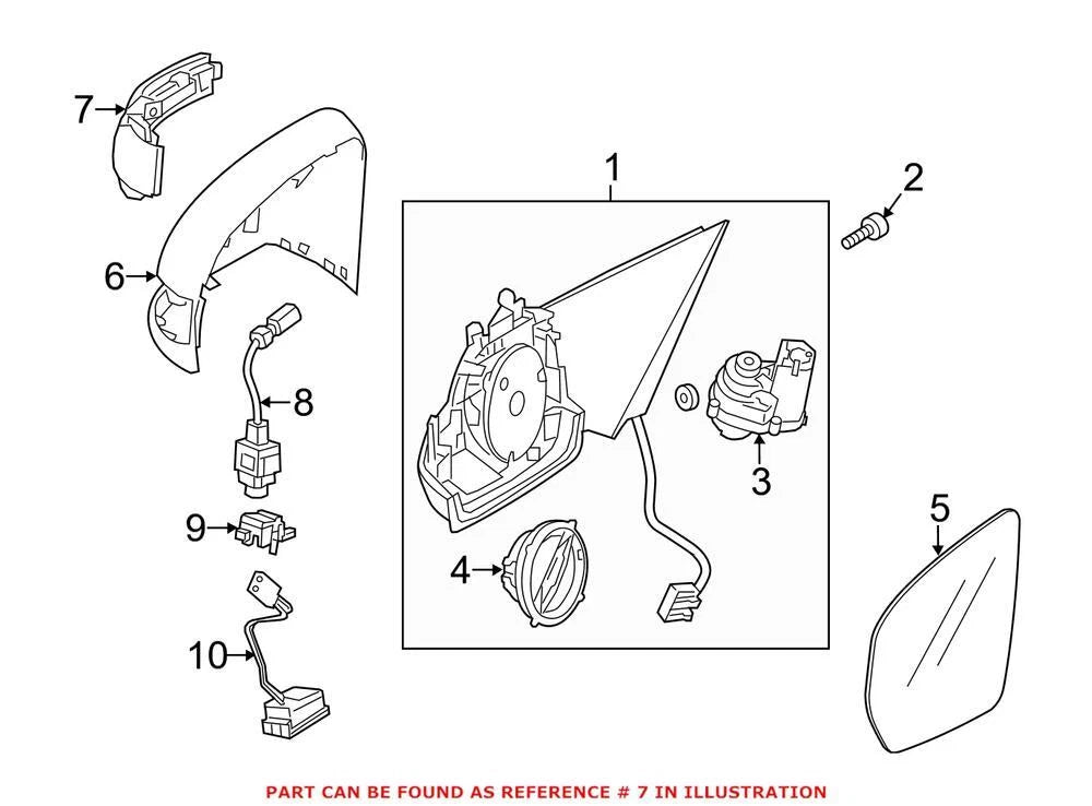Left Mirror Turnsignal Lens for Mercedes (0999067301)