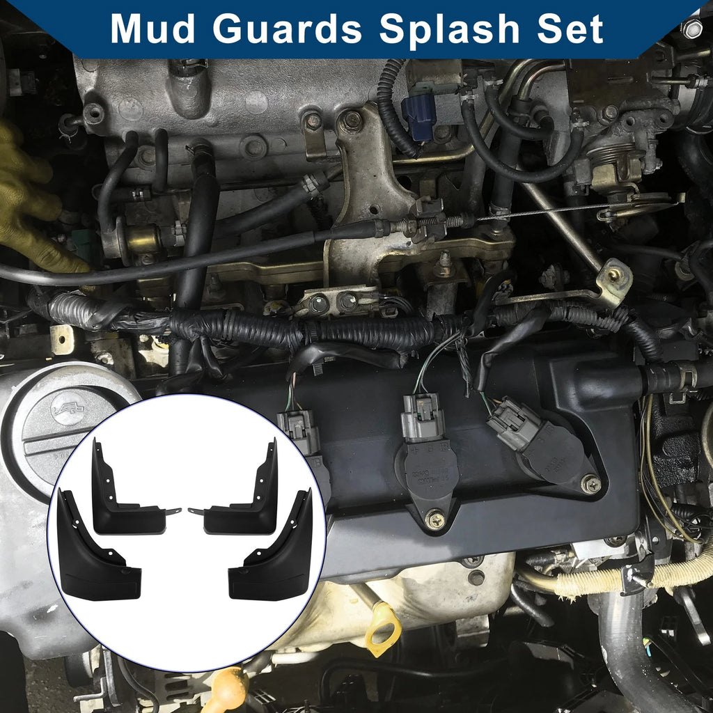Set of 4 Mud Flaps Splash Guards for Mercedes-Benz GLB (2020–2023)