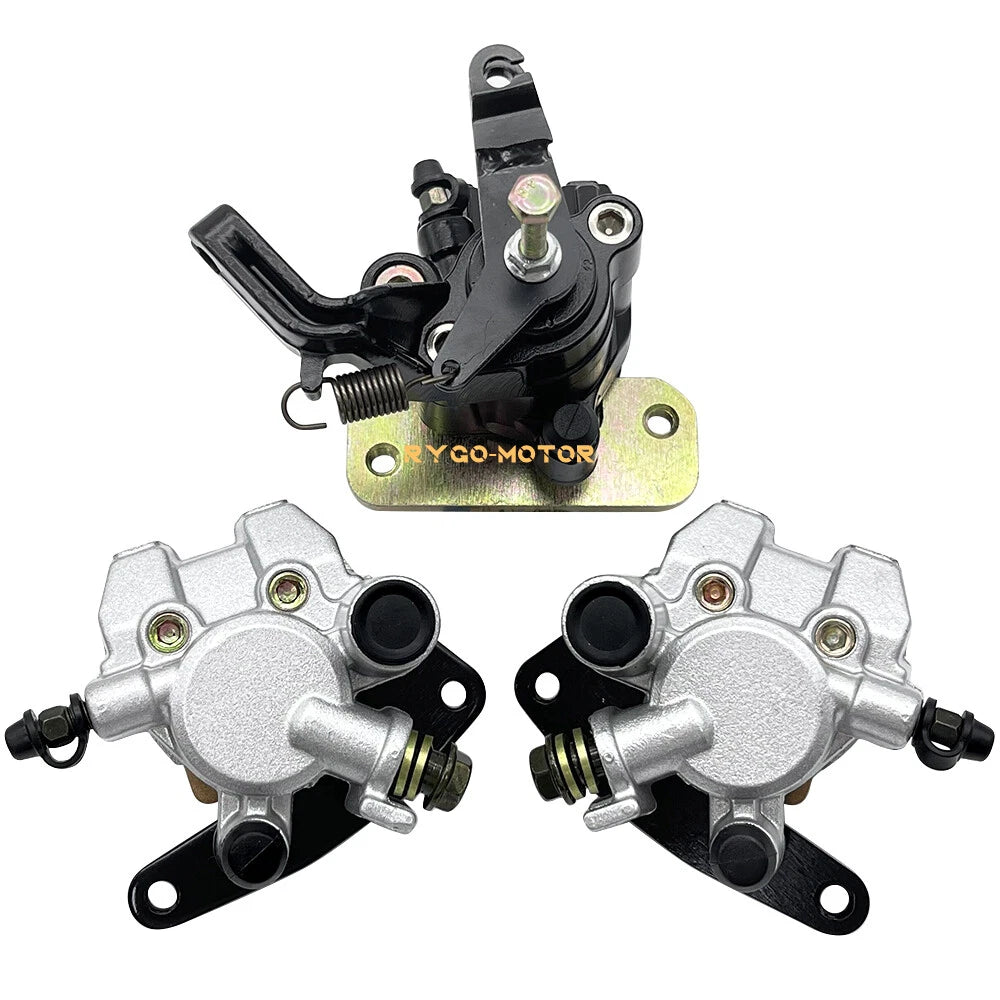 Front Rear Brake Calipers W/Pads for Honda Sportrax 300 TRX300EX TRX300X (1993–2009)