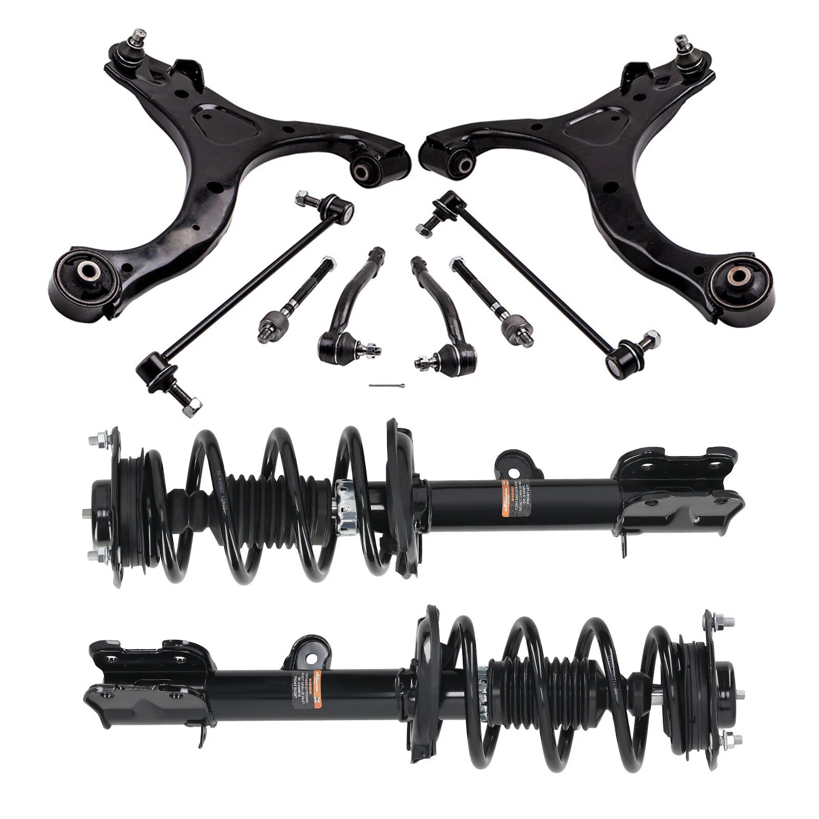 10PC Suspension Front Strut Spring with Control Arm for Kia Sorento (2011–2013)