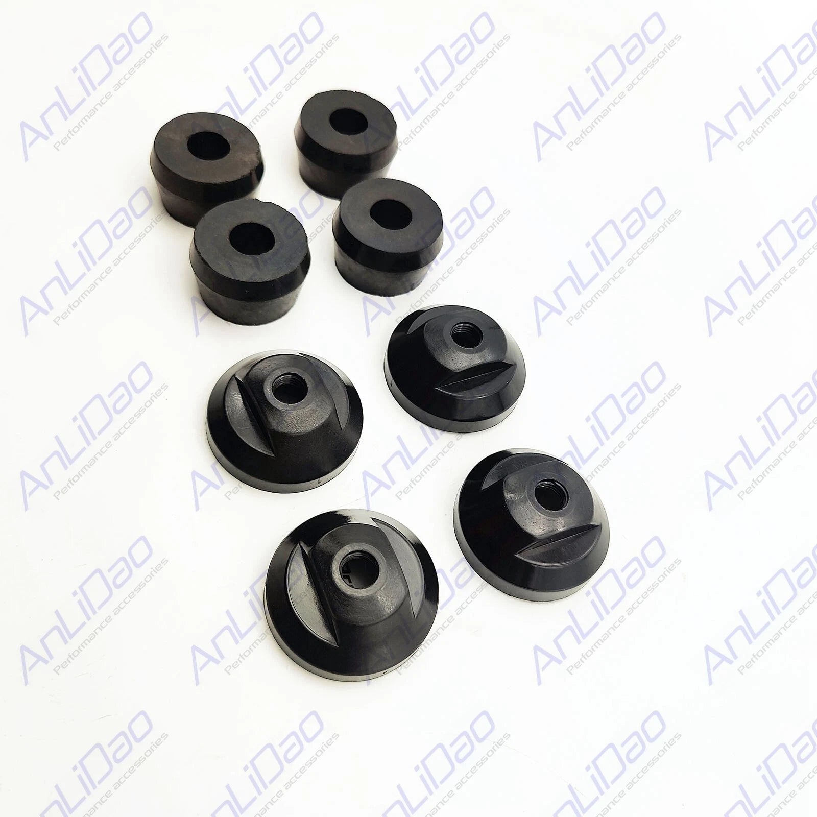 Set of 4 End Caps & Bushings for Mercruiser R/MR/Alpha One (All Years) 23-99291T, 19-14842